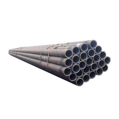 Black Painted ERW Carbon Steel Pipe , Alloy Seamless Carbon Steel Tube