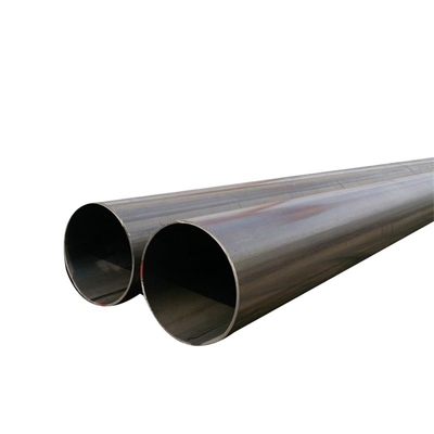 Black Painted ERW Carbon Steel Pipe , Alloy Seamless Carbon Steel Tube